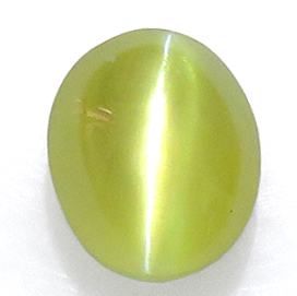 Crisberryl Cat's Eye 2.00ct Nude Stone Ruth Clear and strong Cats Eye Effect Serring Sri Lanka Mizunami Mineral Exhibition Hall 4929