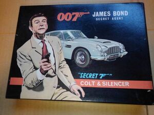 New unused 007 Jamesbonde Secret Colt Metal Pistol Secret 7 Kenlick 1960s Showa Retro