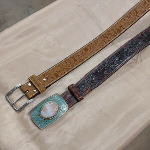 NOCONA Belt Leather Nocona Approximately 1m Size 32 Old storage Kiss dirt There are 2 used ones with 2 used ones