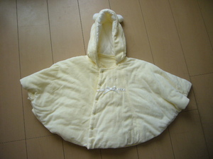 ★ Fusen rabbit ★ Yellow cute cape, poncho, coat ★ 90cm 13kg ★ New unused