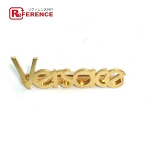 VERSACE Versace Logo Hair Accessory Hairpin Gold Ladies [Used]
