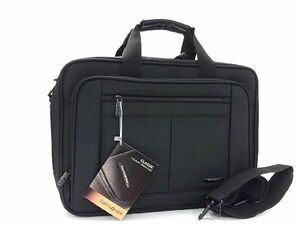■ New ■ Unused ■ Samsonite Nylon 2WAY Business Bag Handbag Shoulder Diagonal Hanging Black AR9714