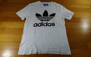 Adidas Adidas Original Trefoil T -shirt ORIG TREFOIL TEE White Size: L Black Black Shipping 215 yen ~