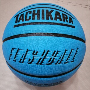 New Basketball No. 7 Synthetic Leather "TACHIKARA Tachikara FLASHBALL Flash Ball Neon Blue" (Inspection) molten MIKASA SPALDING