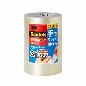[New] [3-volume pack x 5 sets] 3m Scotch Scotch scotch transparent packing tape 3M-3842K-3PX5
