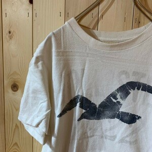 [KWT2250] HOLLISTER Short Sleeve T -shirt Men's White S Post