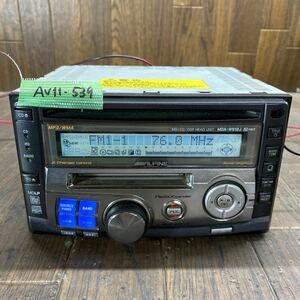 AV11-539 Cheap Curse Tereo Alpine MDA-W910J S31119060A CD AM/FM Confirmation Use Simple operation confirmed used used product