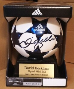 Memorabilia Limited 200 Beckham Handwritten Sign Ball CL Finale No. 1 Ball George Best Company Product Serial Number &amp; Certificate * Unused