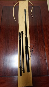 Total length of 132 cm black kimono Hanga