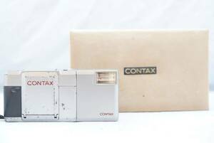 ☆ A lot of accessories ☆ Contax T Zoner 38㎜ f = 1: 2.8 CONTAX T SONNAR 38 2.8 Chrome Popular Film Camera operation Unconfirmed