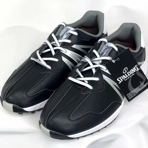 ★ Spalding Sporting SPSH-3767 Spires shoes (black) 27.5cm wide 3.5E/Golf shoes ★