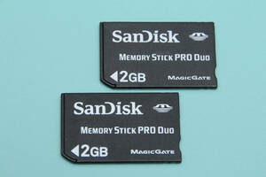 2GB Sandisk Memory Stick Pro Duo ● Set of 2 ● Memory Stick