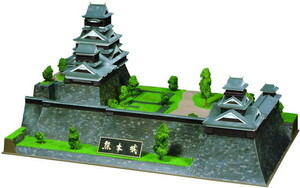 Japanese Castle Deluxe Kumamoto Castle DX-7 Plastic Model Free Shipping