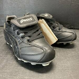 [Unused new] ASICS Baseball / Softball Spike Shoes GTS120 Garic Flash Monster 19cm Black Shoes