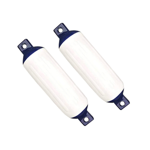 [New] Boat fender 160 × 580mm White x blue white x blue M size 2 pieces Jet ship boat ship