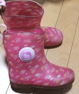 Sanrio Hello Kitty Shoes Rain Boots 18cm Pink Girl Child Kids Cute ♪