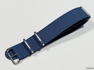 Rug width: 22mm Ribbean high quality NATO Strap Color: Blue Watch Belt Nylon Band Fabric Rib RIB
