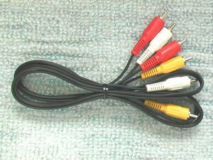 7649-4 ◆ Video/Audio LR 3P Pin Cable Approx. 1.5m