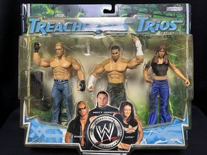 JAKKS: WWE TREACHEROUS TRIOS 3Pack Series 3 edges, Mat Hardy &amp; Rita (Unopened)