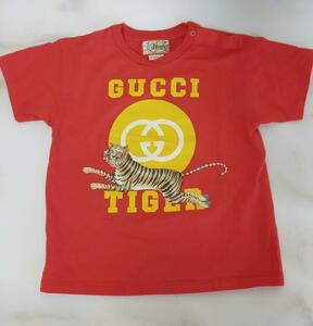 [Used] TK351 Gucci Gucci Kids T -shirt GG Logo Tiger