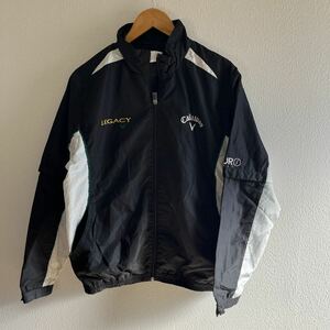 Callaway GOLF Black Nylon Jacket Sleeve Removable Mable M