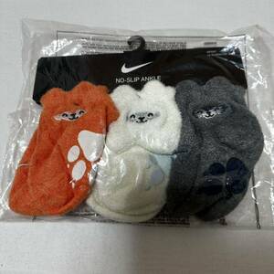New Nike Baby Animal Socks 3 Pair Set Socks Mokomoko 80 90 12 months to 24 months
