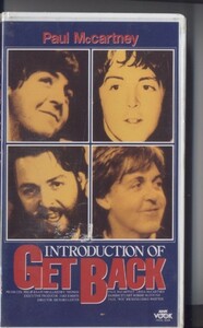 * Unopened items * VHS Paul McCartney -Introdaction of -Get Back * Free shipping *