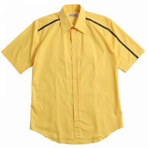 Extreme beauty △ VERSACE CLASSIC Versic Classic Multicolor Rogo Piping Short Sleeve Shirt Men's Yellow 40 Recommended ◎