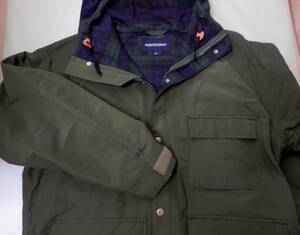 Ron Herman X Descendant Ron Harman logo embroidery Rare BROOK JACKET Mountain Parker Delivery Collection OLIVE Genuine