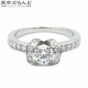 101702984 Tiffany Ribbon Engagement Ring Pt950 Diamond No. 9 Equivalent 0.46ct I VS1 Platinum Ring Ladies Finished