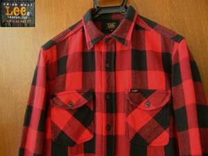 Lee Lee Nel shirt Long Sleeve Shirt Buffalo Check Block Check Red and Black