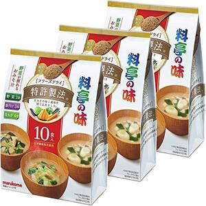 Malkome Freeze Dried Granules Restaurant Flavor Assortment Instant Miso Soup 3 pieces × 10 meals