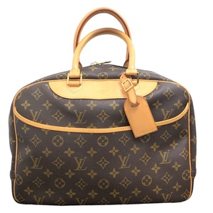 Louis Vuitton Doville M47270 Brown Monogram Canvas Handbag Unisex Used
