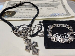 [BILL WALL LEATHER] Custom Bracelet and Custom Necklace BWL Three Panther