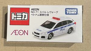 New unopened Tomica Ion Original Limited No.71 Subaru Revogue Vietnam Police Specifications