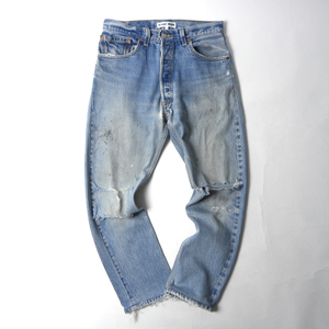USA Levi's × Re/Done Lidin 501 Regular Straight Jeans Denim Pants Button Fly W26 Certified Remake Brand L0214-2