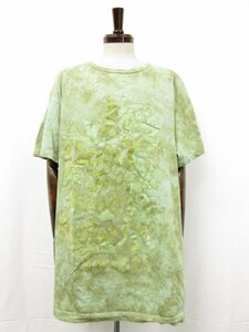 Yohji Yamamoto POUR HOMME Tie-dye cut-and-sew short sleeve T-shirt (Men's) 3 Green HW-T12-070 ●29MT4939●
