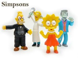 Free Shipping Simpsons Halloween Special PVC Figure 4 Body Set Ave Principal Banns President Berns (Homer's Father)