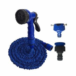Extended hose 15m water sprinkle hose reel fashionable improved version Joint Navy 5m nozzle faucet water sprinkle hose garden storage Extended