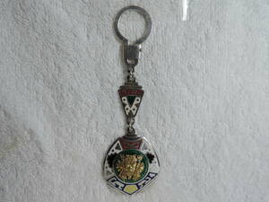 Key chain, handmade, beautiful, unused, length about 104 mm x width about 33 mm, total weight about 12.00 g PERU 925 AMD 18K