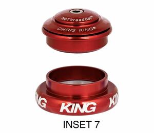 Red Chris King Inset7 Crisking Head Parts Inset 7 Red