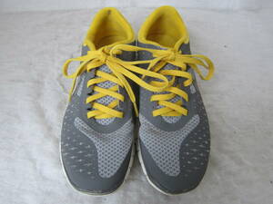 NIKE WMNS Free 4.0 (Nike Women's Free 4.0) (511029 008) Gray/Yellow WM22.5㎝ US5.5 Wear in 2012 OK2312B