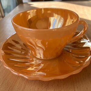 Fire King Cup &amp; Saucer