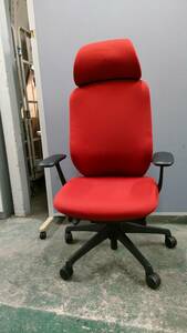 Y-3 Used Okamura Sylphy Chair Extra High Back Red
