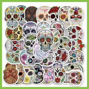 [ALL Dokuro] Skull sticker 50 pieces Colorful waterproof sticker ★ Free shipping ★