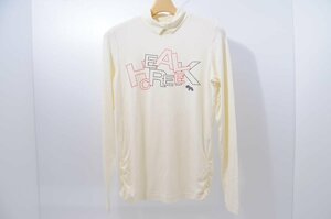 COCO ★ Heal Creek ★ Long Sleeve Turtle Neck Shirt ★ Light ★ White ★ Off White ★ 40 (M) ★ USED * Cat Pos can be shipped ★ 57869
