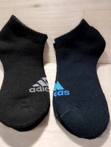 A5) 26-28cm) Black &amp; navy blue) 2 pairs of pairs of pairs) Fukusuke adidas ★ Socks ankle socks back brushed WARM Light and warm mouth 06590 adidas ★ New shipping included