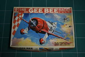 QN764 [Made in 1973] 1:48 Vintage Bandai Gee Bee Bee Racer Former Bandai Vintage Vintage Model 60 Size made in Showa 48