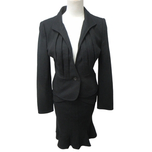 Materia Materia Setup Formal Jacket Skirt Black Black 40 A approx. L size 0112 IBO46 Ladies