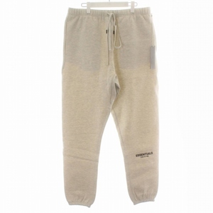 Unused item FOG ESSENTIALS FEAR OF GOD with GOD tags 23SS Sweat Pants Easy Pants Back Brushed Light Gray /DK Men's